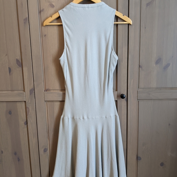 Theyskens' Theory Designer Sculpted Silk Office Dress - Picture 4 of 8